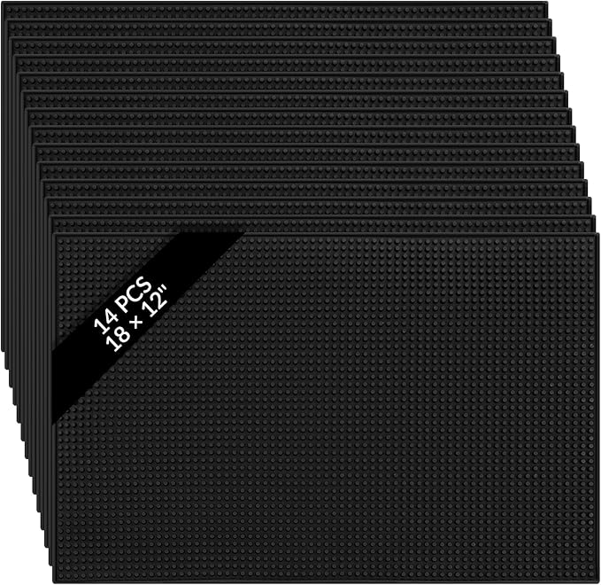 Tioncy 14 Pcs Bar Mat for Countertop 18 x 12 Inch Non Slip Rubber Mat Service Spill Cocktail Bartending Restaurants Barbershop Clippers Salon Tools, Black