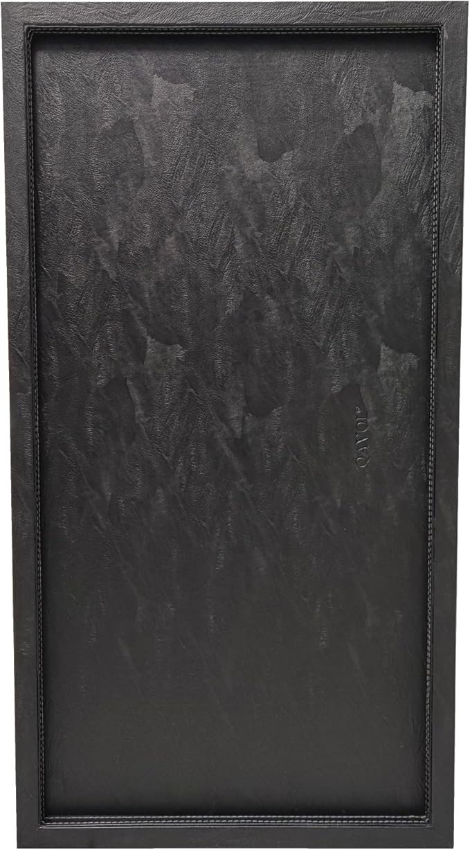 30 * 16 inches High-End Light Luxury Leather Rectangle Oversized Service Tray for Ottoman Tray, Coffee, Food, Family Dinner, Picnic, Party Essentials (Black, 30 * 16 inch)