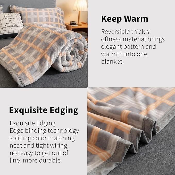 Fleece Bed Blankets Twin Size - Soft Lightweight Plush Fuzzy Cozy Luxury Blanket Microfiber Throw for Couch Bed,All-Season Breathable,60x80 Inches