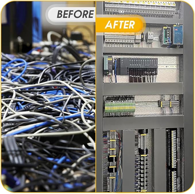 Cable Raceway, 95" Open Slot Cable Management Kit with Upgraded Snap Structure,Wire Cover Cord Hider for Under Desk&Industrial Network/PC/TVs- 23.6" X 1.97" X 2.4" X 4PCS (LWH,Grey)