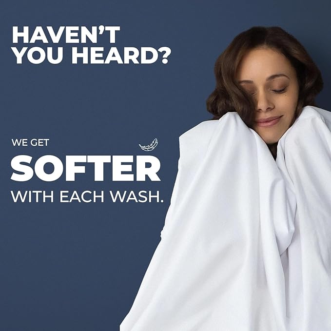 100% Egyptian Cotton Percale Sheets California King - Genuine Luxurious 400 Thread Count - Naturally Crisp, Breathable, Skin-Friendly & Cooling - Softer After Each Wash -Oeko-TEX Certified Giza