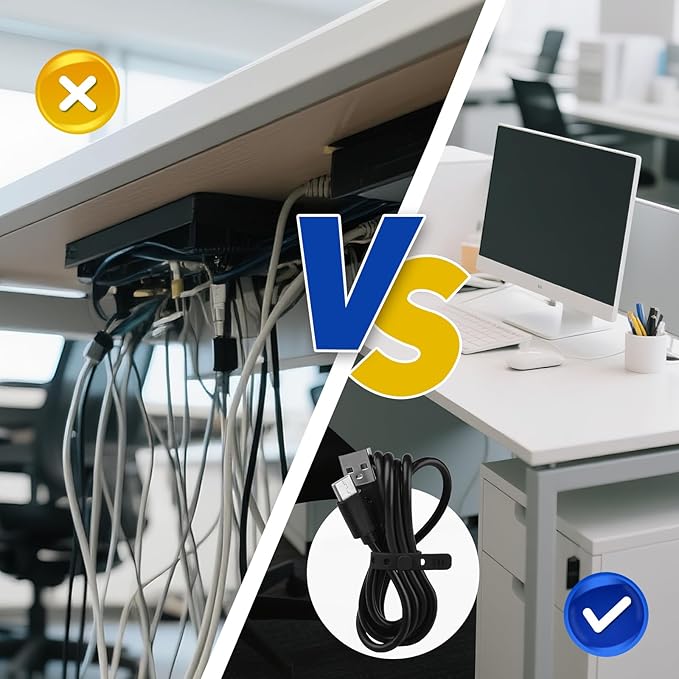 AROIC 90Pcs Silicone Cable Ties with 3 Sizes,Reusable and Washable with Adjustable Locking Buckle Design, Cord Organizer for Home, Office, Travel Essential, School (3 Colors)