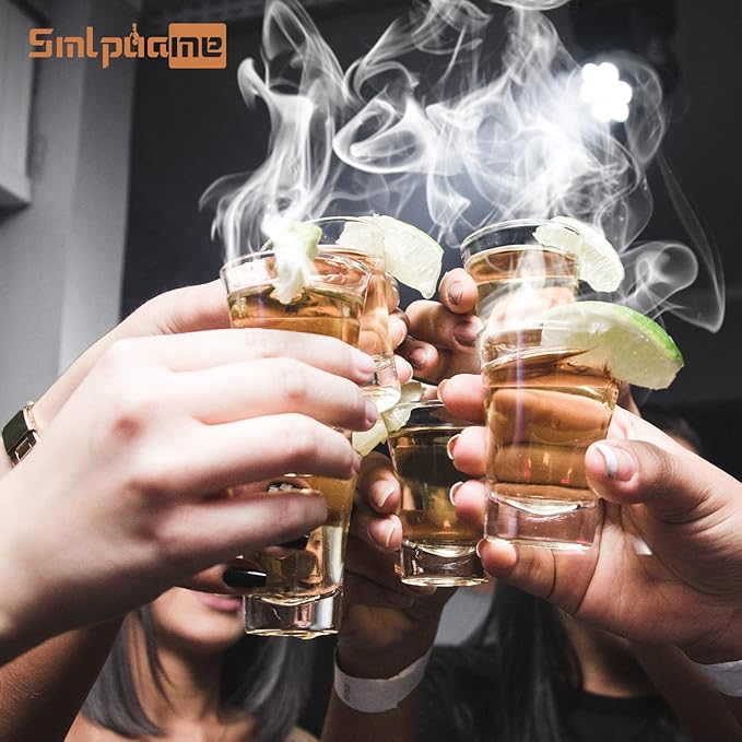 Cocktail Smoker Kit with Torch, Old Fashioned Smoker Kit for Bourbon Whiskey Drink, Smoker Infuser Kit with 4 Flavors Wood Chips, Birthday for Husband, Men, Dad (No Butane)