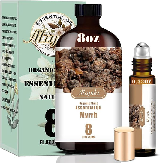 Myrrh Fragrance Oil-Myrrh Essential Oil 8.33oz (250ml)-100% Pure Natural Scent for Diffusers, Candles, Soap Making & Aromatherapy-Relaxing Home & Gift Essential Oil for Bath, Massage