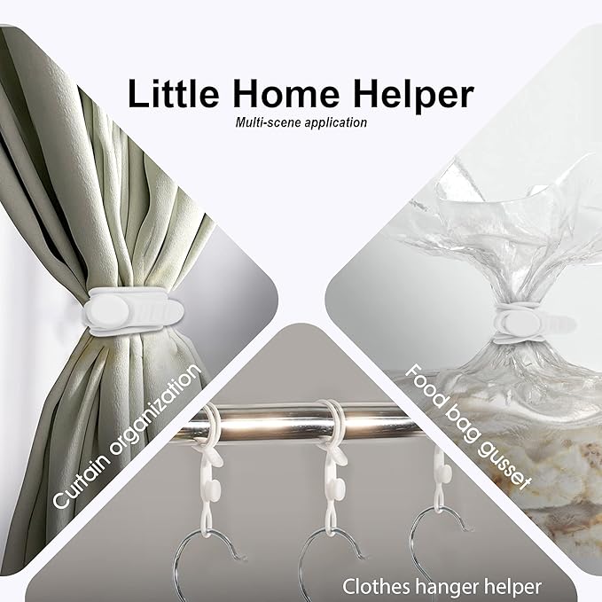 Nearockle 16Pcs Silicone Cable Straps Wire Organizer for Bundling Earphone, Phone Charger, Computer Cords, Reusable Cable Ties Cord Organizer in Home,Office,Kitchen,School(White)