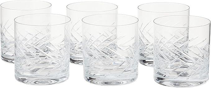 Schott Zwiesel Tritan Crystal Glass Distil Barware Collection Arran Old Fashioned Cocktail Glasses (Set of 6), 13.5 oz, Clear