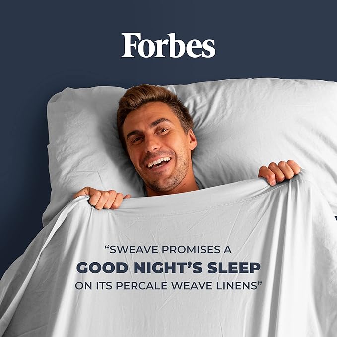 100% Egyptian Cotton Percale Sheets King Size - Genuine Luxurious 400 Thread Count - Naturally Crisp, Breathable, Skin-Friendly & Cooling - Softer After Each Wash - Oeko-TEX Certified Giza