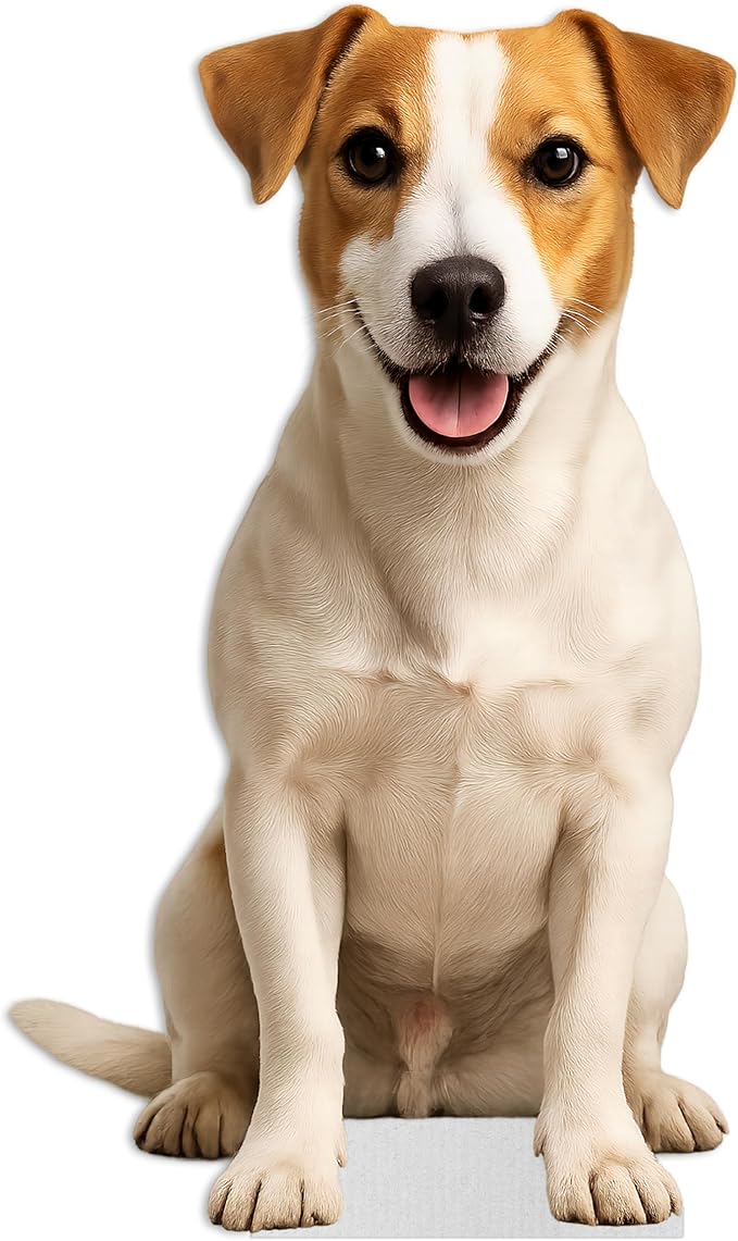 Dog - Jack Russel Life Size Standee - 2FT Freestanding Coroplast Cutouts | Pets Animal Standup Photo Booths, Birthday & Halloween Decorations