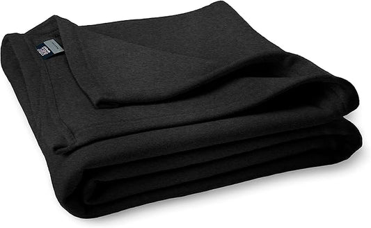 MV Sport Lightweight Sweatshirt Blanket Throw – Warm & Cozy, Breathable Oversized Fleece Knit, Couch, Bed, Travel, Cold Nights, and Outdoors – Soft Light Weight Blanket 54" x 84" Charcoal