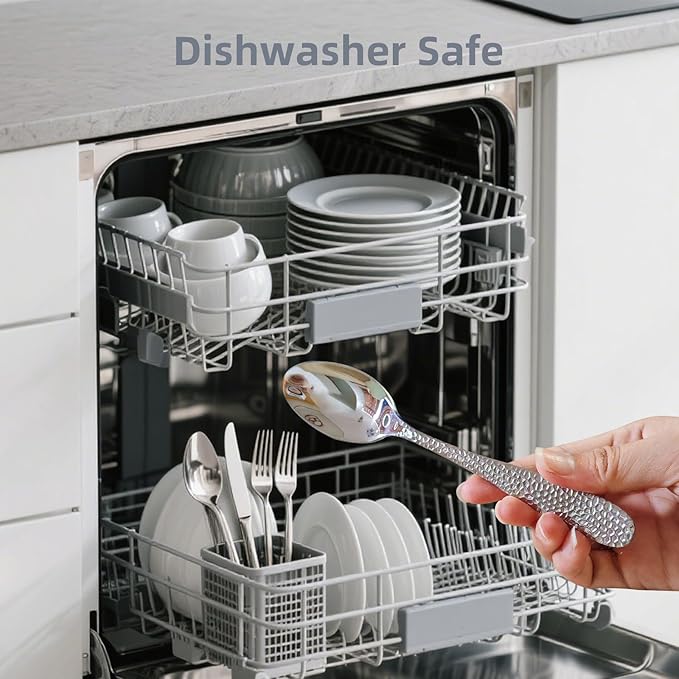 Hammered Silverware Set, CITESANA 20-Piece Heavy Duty Mirror Polished Stainless Steel Flatware Set Cutlery Set Flatware Service for 4