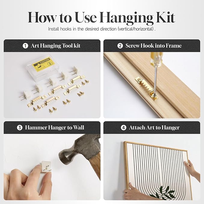 Framed Green Boho Wall Art for Room Decor, Set of 2 Botanical Geometric Artwork for Bedroom Walls, Bohemian Modern Neutral Canvas Paintings Prints for Living Room Office Kitchen Wall Decor, 16x24 Inch