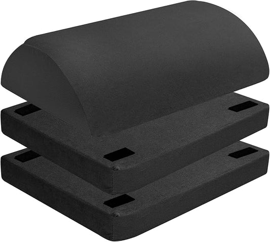 Foot Rest for Under Desk Foot Stool with 3 Adjustable Heights & Washable Cover Ergonomic Memory Foam Office Footrest Suitable for Office, Home and Car, Black