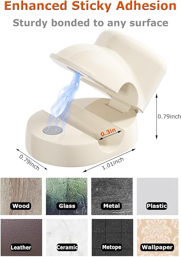 Magnetic Cable Clips, Adjustable Cord Holder Management, Adhesive Wire Keeper Organizer for Home Office Desk Phone PC Car Wall Desktop Nightstand Appliance (9-Pack Black Shoes)