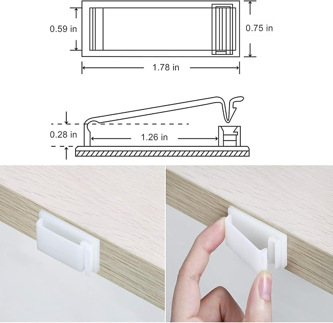 50Pack Self Adhesive Cable Management Clips, Cable Organizers Wire Clips Cord Holder for TV PC Laptop Ethernet Cable Desktop Home Office Indoor/Outdoor