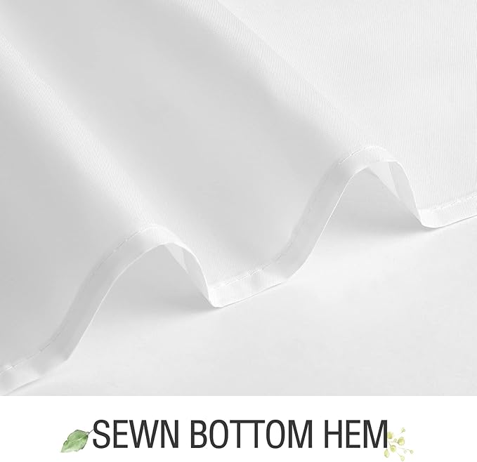 Gibelle Spa Blue Eucalyptus Shower Curtain, Watercolor Plant Leaves with Floral Bathroom Shower Curtain Set with Hooks, 72x72