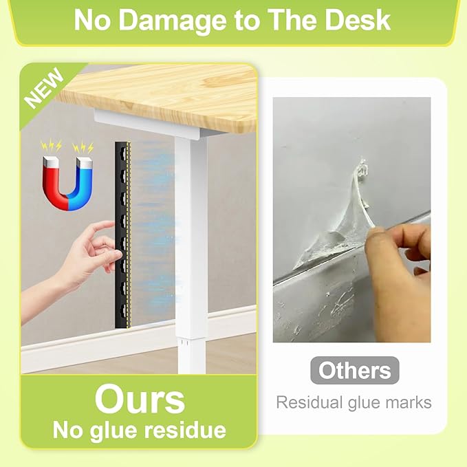 2 Pack Magnetic Cord Organizer,31 (2X15.4) Inch Cable Raceway,Open Slot Cable Management Under Desk,Wire Cover and Desk Cable Holder Organizer for Home & Office,Cord Hider to Hide Tv/Net