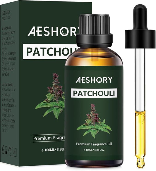 Patachouli Fragrance Oil 3.38FL.OZ - Aromatherapy Essential Oils for Diffusers for Home, Patachouli Scented Oils for Massage, Soap Candle Making Scents - 100ML