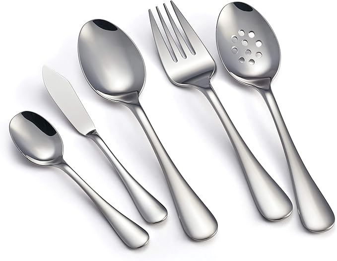 Tramontina 45 Piece Silverware Set - Classic Utensils Set