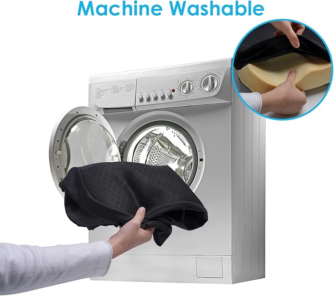 Comfortable Car Coccyx Seat Cushion Pad for Sciatica Tailbone Pain Relief, Heightening Wedge Booster Seat Cushion for Short People Driving, Truck Driver, for Truck Accessories Office Chair