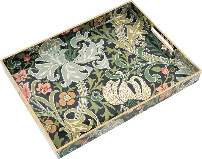 Coffee Table Trays, Serving Tray with Handles, Large Tray for Ottoman Coffee Table, Tray for Living Room Modern