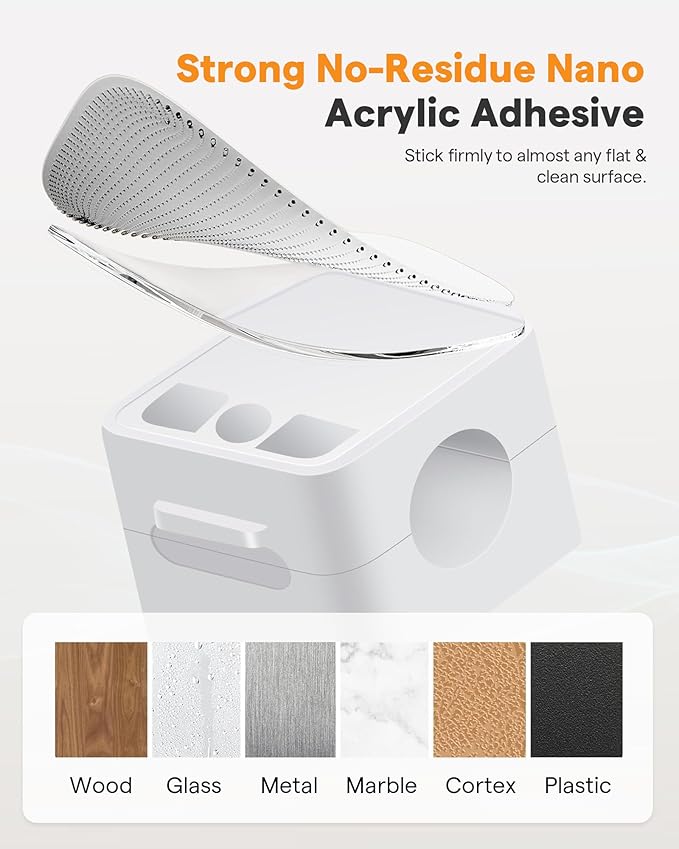 6 Pack Magnetic Cable Clips+2 Sheets (20 Lables) Cute Self-Adhesive Sticker Lables, 11.5mm Ultra Slim Smooth Adjustable Cord Holder, Under Desk Cable Management for Home/Office/Kitchen/Nightstand