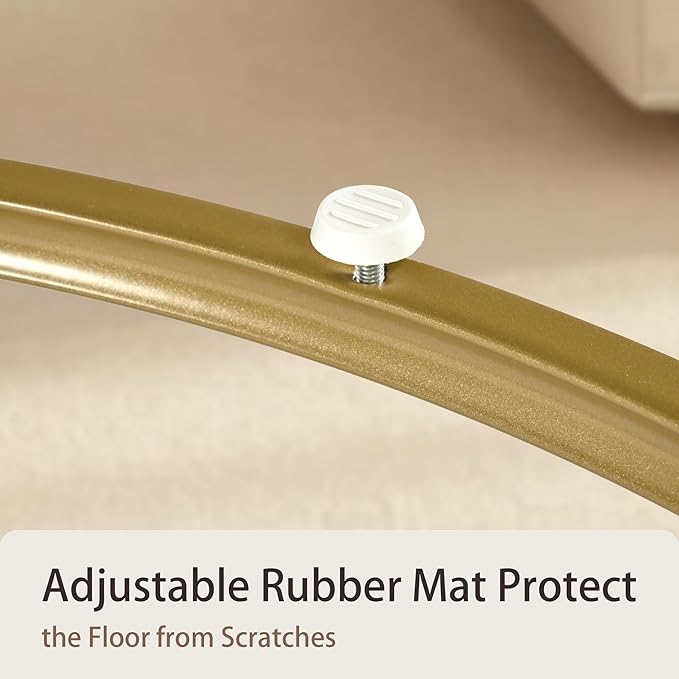 Nesting Tables Set of 2, Round Coffee Table, Small Nesting Coffee Table with Adjustable Non-Slip Fee, White Marble Top Stack Nesting Tables Set of 2 for Living Room, Bedroom (White)