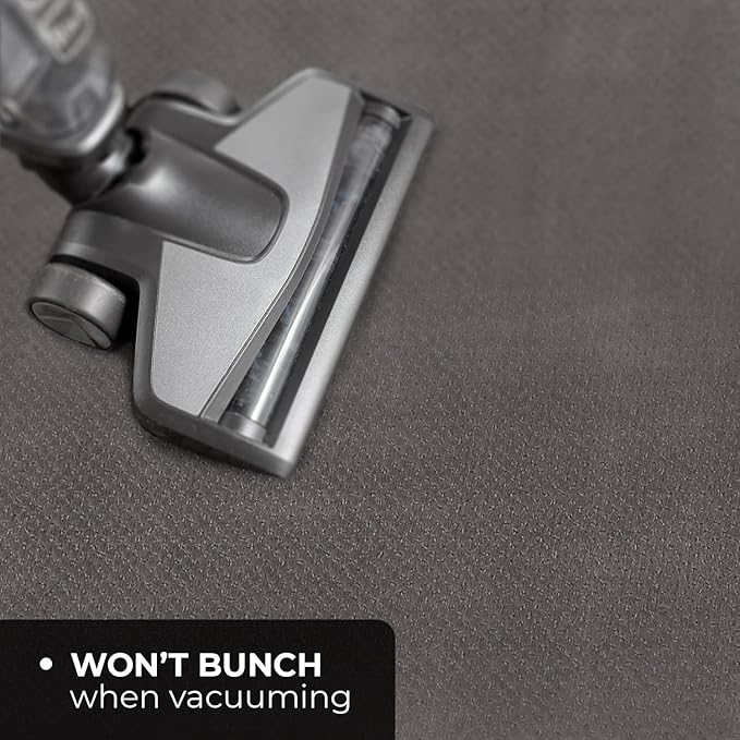 House, Home and More Skid-Resistant Carpet Indoor Area Rug Floor Mat - Gray - 8 Ft X 10 Ft - Non Slip Rubber Backing, Stain Resistant, Dog Friendly, Living Room Bedroom Kitchen Entryway