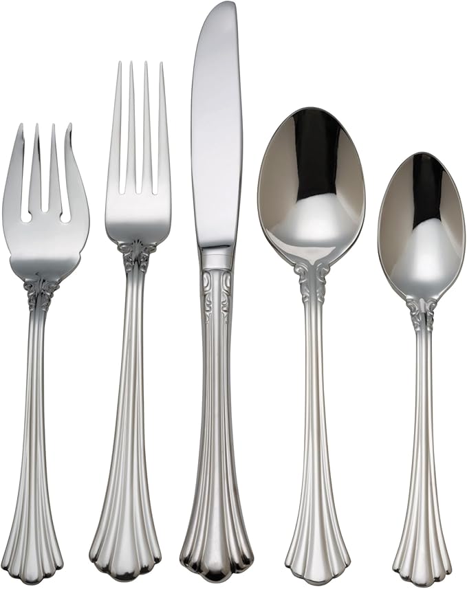 Reed & Barton 1800 5Pc Flatware Place Setting, 5 Piece, Silver
