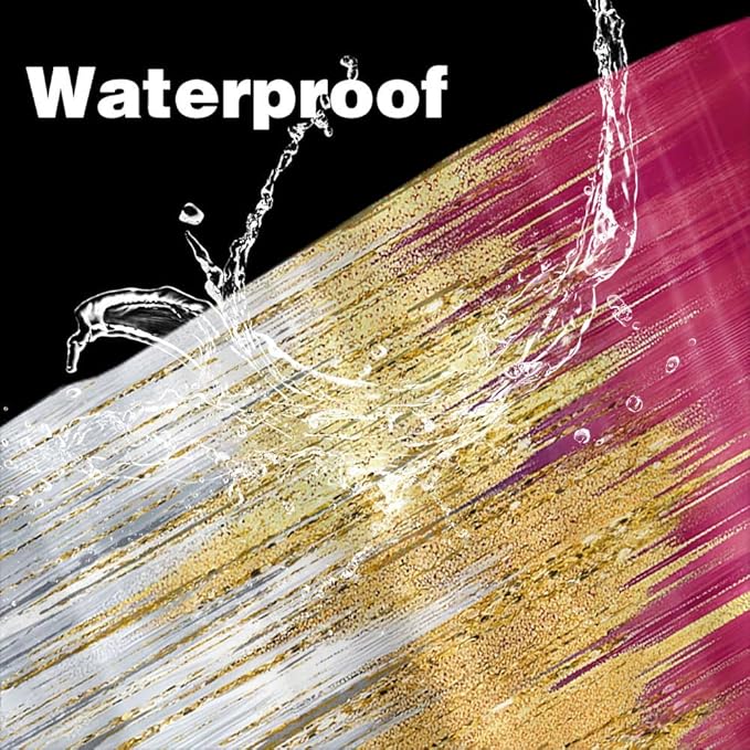 JAWO Fall Color Abstract Shower Curtain Set - Premium Quality Heavy Duty Orange Autumn Modern Farmhouse Vintage Shower Curtain Bohemian Bathroom Decor, Waterproof & Washable Curtains with Hooks