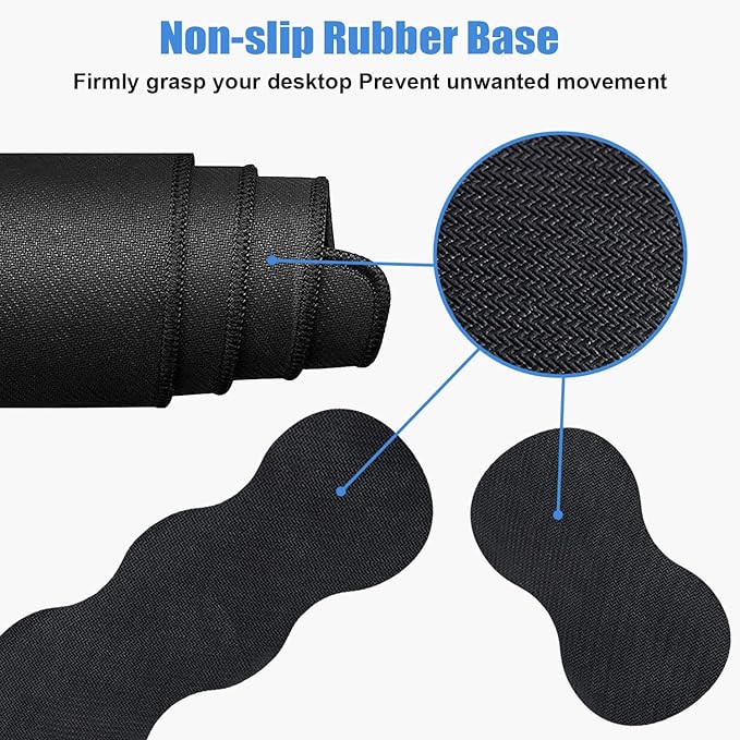 Ergonomic Keyboard Wrist Rest & Mouse Pad Wrist Rest Set, Large XXL Gaming Desk Mat 31.5"x 11.8", Non-Slip Base, Memory Foam, Easy Typing Pain Relief for Office & Home, Bible Verses Hebrews 6:19