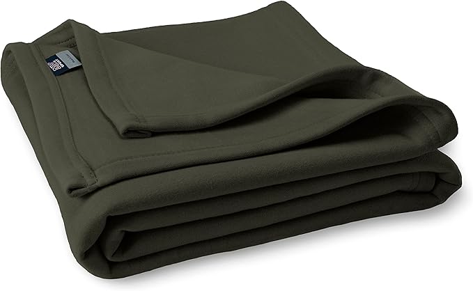 MV Sport Lightweight Sweatshirt Blanket Throw – Warm & Cozy, Breathable Oversized Fleece Knit, Couch, Bed, Travel, Cold Nights, and Outdoors – Soft Light Weight Blanket 54" x 84" Dusty Olive