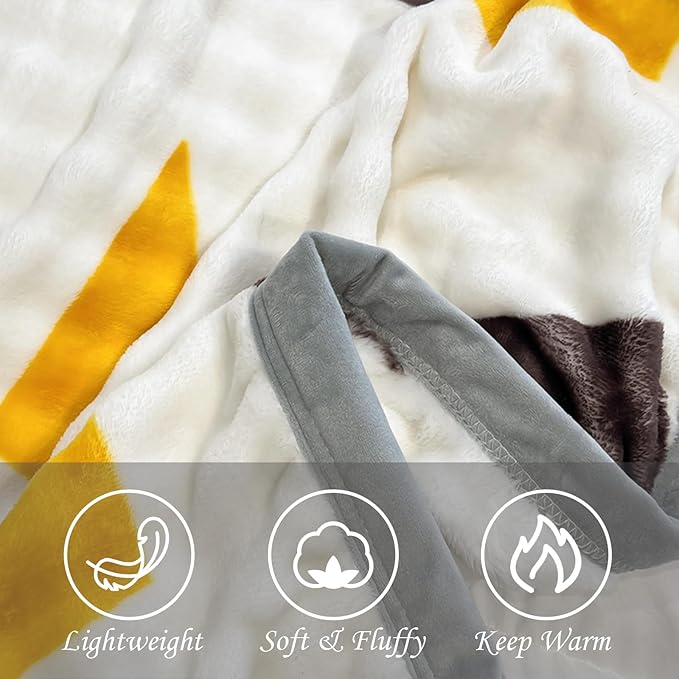 Fleece Bed Blankets Throw Size - Soft Lightweight Plush Fuzzy Cozy Luxury Blanket Microfiber Throw for Couch Bed,All-Season Breathable,40x60 Inches