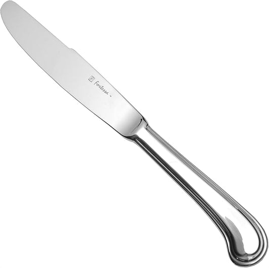 Fortessa San Marco 18/10 Stainless Steel Flatware Solid Handle Dessert Knife, Set of 12