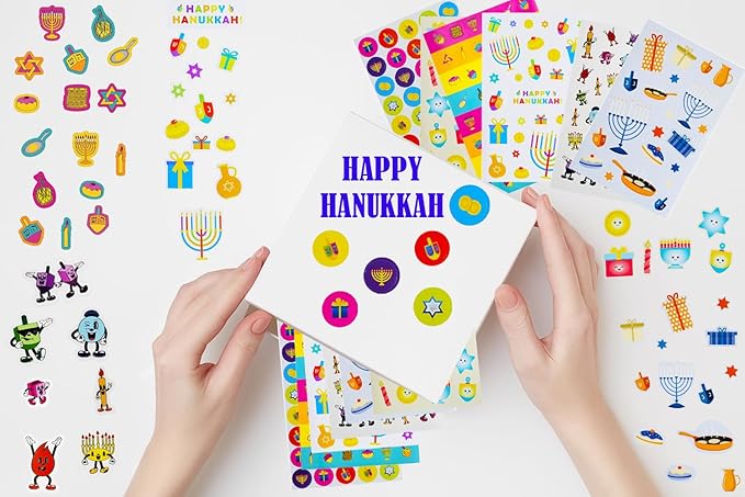 The Dreidel Company Hanukkah Stickers 6000-Pack Sticker Pieces (Complete Sticker Set (117 Sheets))