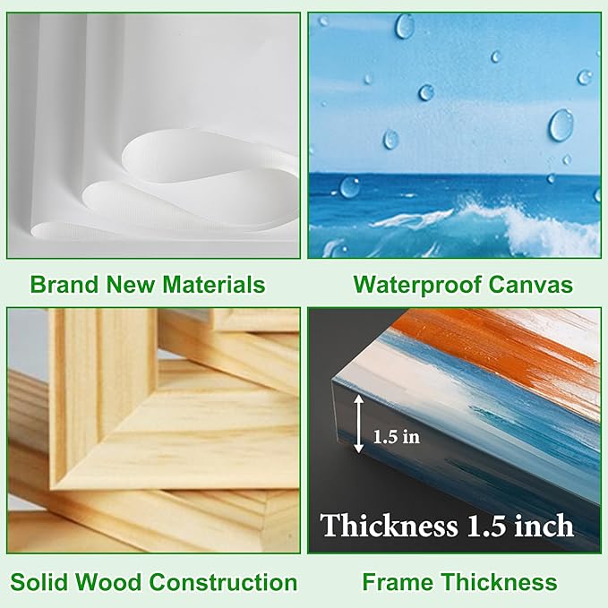 BANHUA1 Vintage Halloween Canvas Wall Art, Funny Ghosts Swing in Forest Print, Gothic Dark Academia Wall Decor, Creepy Spooky Abandoned Art Halloween Pictures, 40 x 28 Inch