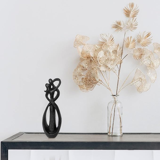 Resin Couple Modern Sculptures Home Decor Romantic Gift for Weddings Valentine's Day and Anniversaries Decoration Figurine for Girlfriend, Bridal Shower, Engagement