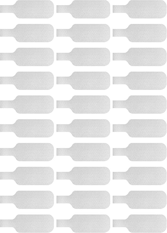 Wrap-It Storage Cable Labels - Medium, White (30-Pack) Write On Cord Labels, Wire Tags for Cable Management and Organizer for Electronics, Computers and More