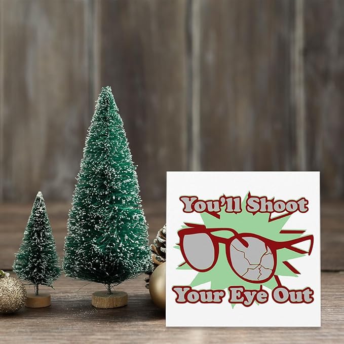 Christmas Holiday Decorations Christmas Vacation Movie Decor Funny Thanksgiving Xmas Home Office Kitchen Bathroom Decor 5 x 5 inches