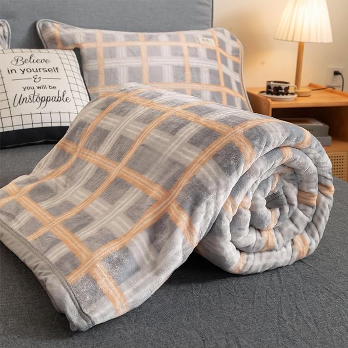 Fleece Bed Blankets Queen Size - Soft Lightweight Plush Fuzzy Cozy Luxury Blanket Microfiber Throw for Couch Bed,All-Season Breathable,80x90 Inches