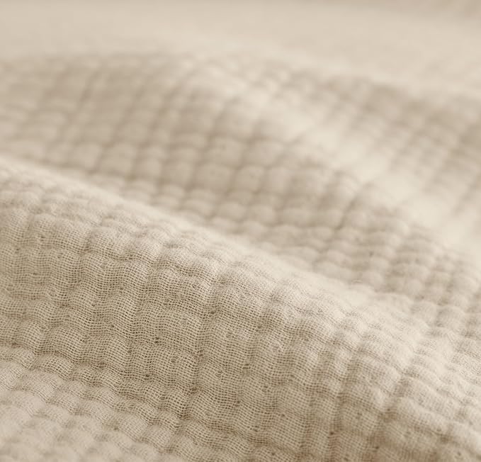 BOLL & BRANCH Dream Bed Blanket - Twin/Twin XL, Sand - Luxury 100% Organic Cotton - Soft, Lightweight and Breathable - Cloud-Like Touch