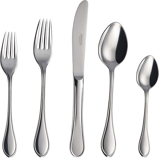 Tramontina 20 Piece Silverware Set - Italy Utensils Set