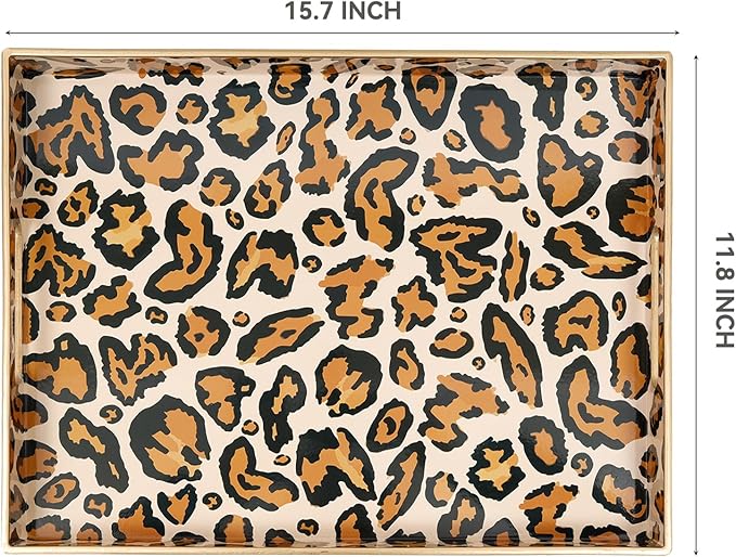 Coffee Table Tray, Serving Trays with Handles, Large Tray for Ottoman Coffee Table, Trays for Living Room Modern