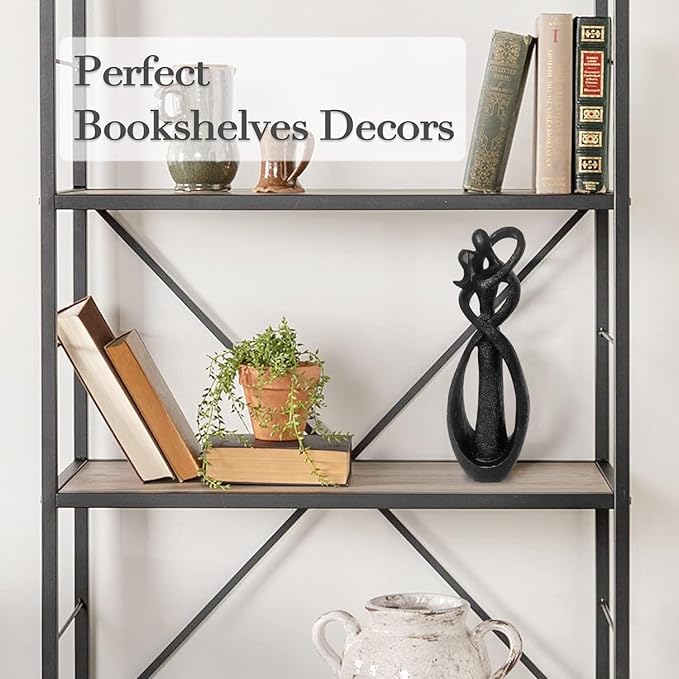 Resin Couple Modern Sculptures Home Decor Romantic Gift for Weddings Valentine's Day and Anniversaries Decoration Figurine for Girlfriend, Bridal Shower, Engagement