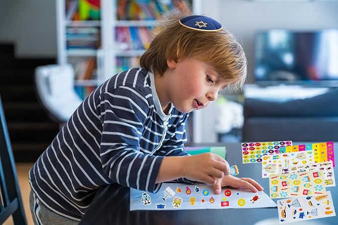 The Dreidel Company Hanukkah Stickers 6000-Pack Sticker Pieces (Complete Sticker Set (117 Sheets))