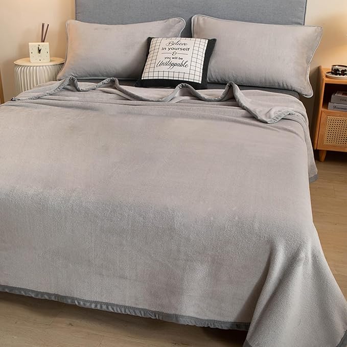 Fleece Bed Blankets Throw Size - Soft Lightweight Plush Fuzzy Cozy Luxury Blanket Microfiber Throw for Couch Bed,All-Season Breathable,40x60 Inches