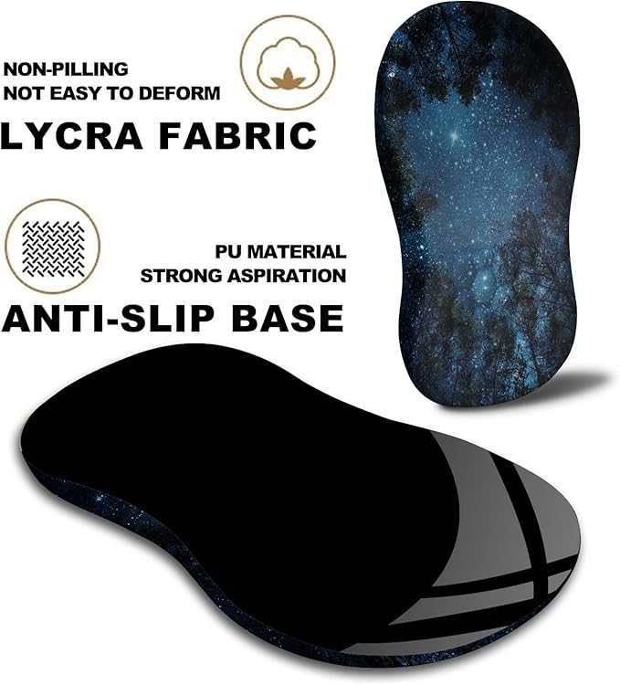 Mouse Pad Wrist Support, Ergonomic Mouse Pad with Massage Dot, Comfortable Computer Mouse Pad for Laptop, Wrist Rest Pain Relief Mousepad with Non-Slip PU Base for Office & Home, 12 x 8 in