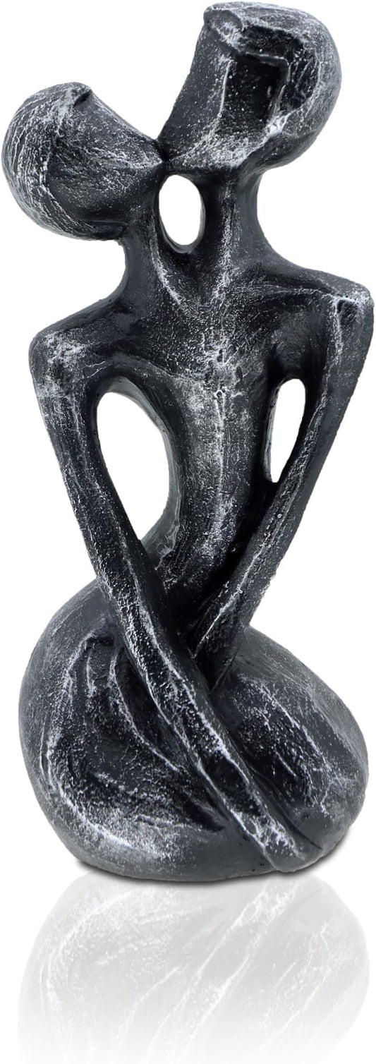 Anniversary Wedding Gifts, Love Ornament for Couple, Romantic Couple Sculptures, Abstract Resin Statues for Home Decor, Valentines Statues Decor for Desk Office, Valentines Gifts for Women Wife