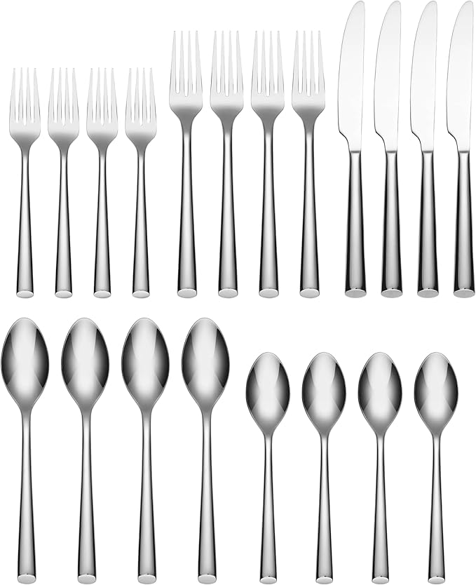 Cambridge Silversmiths Gilda Mirror 20-Piece Flatware Set, Service for 4
