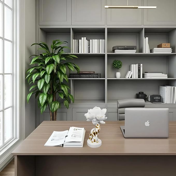 African Statues for Home Decor, Sculptures Decorations for Living Room, 11'' African Lady Art Bust Figurines, African Modern Aesthetic Ornament for Shelf and Tables, Décor Accents Gifts for Women