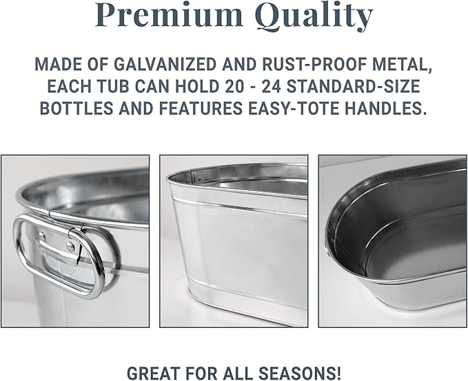 Let's Make Memories Personalized Create Your Own Beverage Tub w/Stand - Custom Beverage Tub - Unique Entertaining Essential - 5.5 Gallons